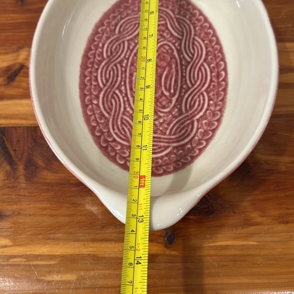 Longaberger American Craft Originals Oval Baker - Paprika